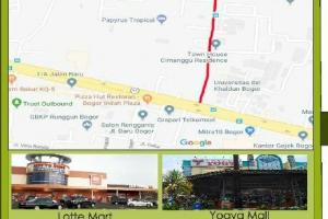 Tanah di Tengah Kota Bogor Di Budi Agung Jalan Baru dekat TOL